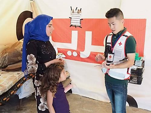 パレスチナ赤新月社医療支援事業 (レバノン) に派遣されていた村中千廣国際医療救援部主事が2019年12月16日に帰国しました